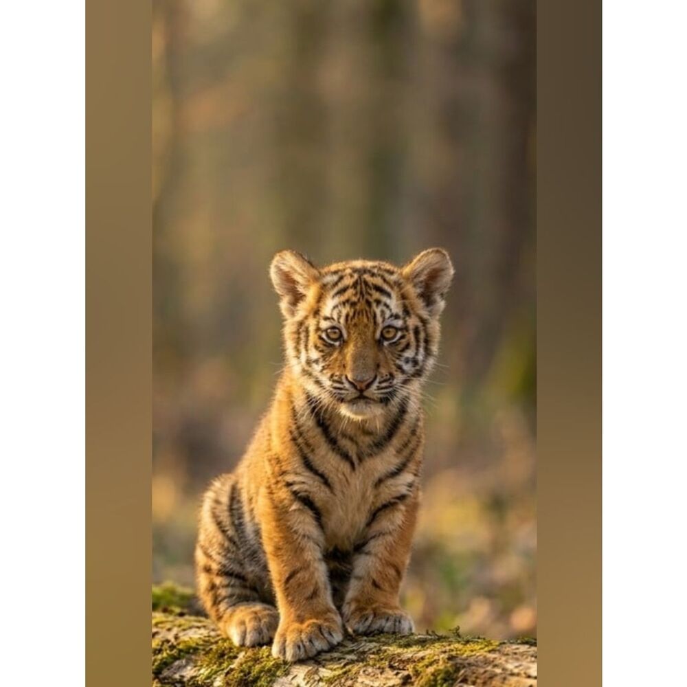 Custom Fridge Magnet Tiger Cub Home Kitchen Decor